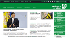 Desktop Screenshot of ecologistasenaccion.org