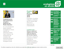 Tablet Screenshot of ecologistasenaccion.org